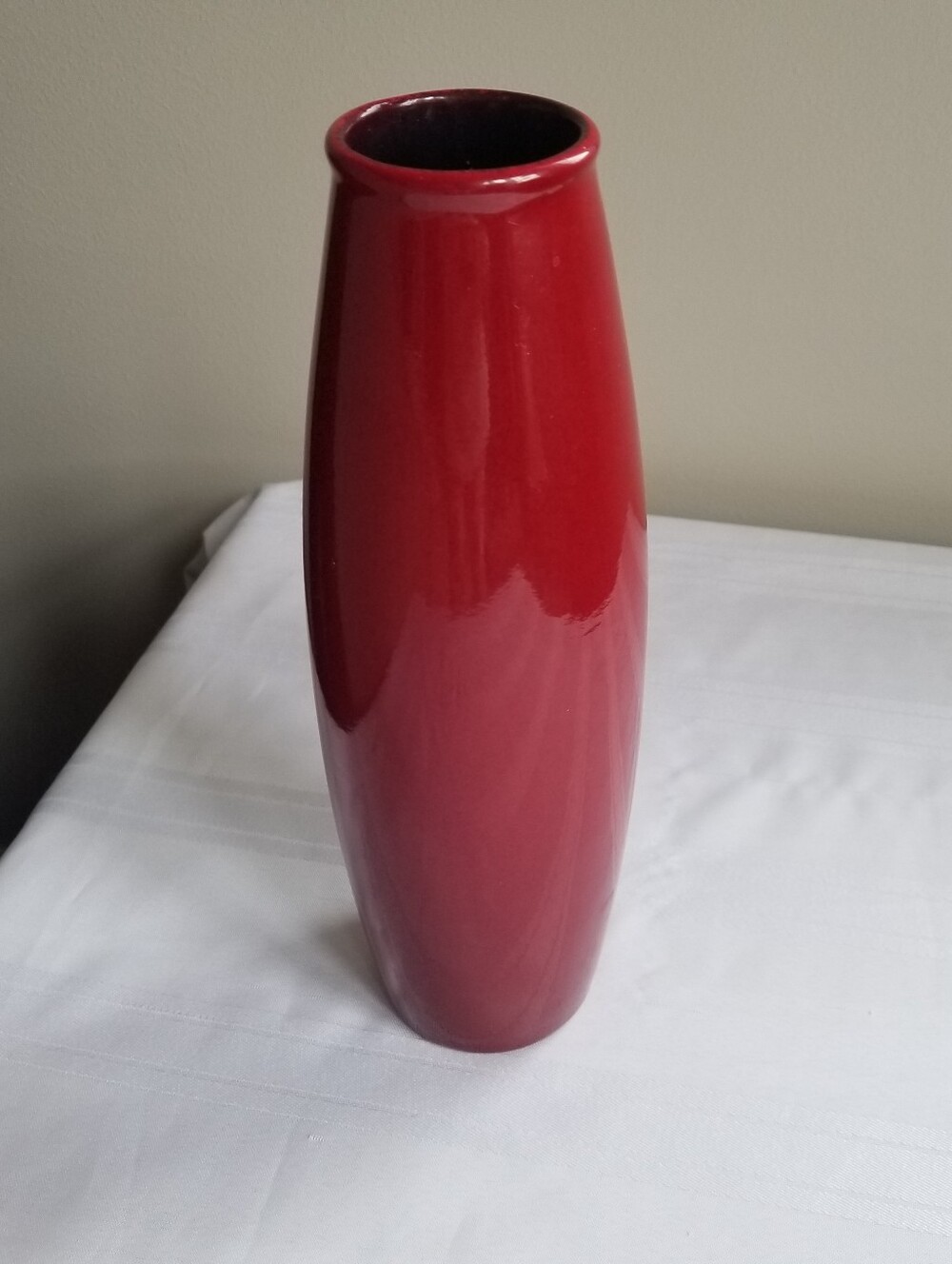 VTG Pier 1 Imports Scheurich Amano 11" Oxblood Red Pottery Vase Made In Germany